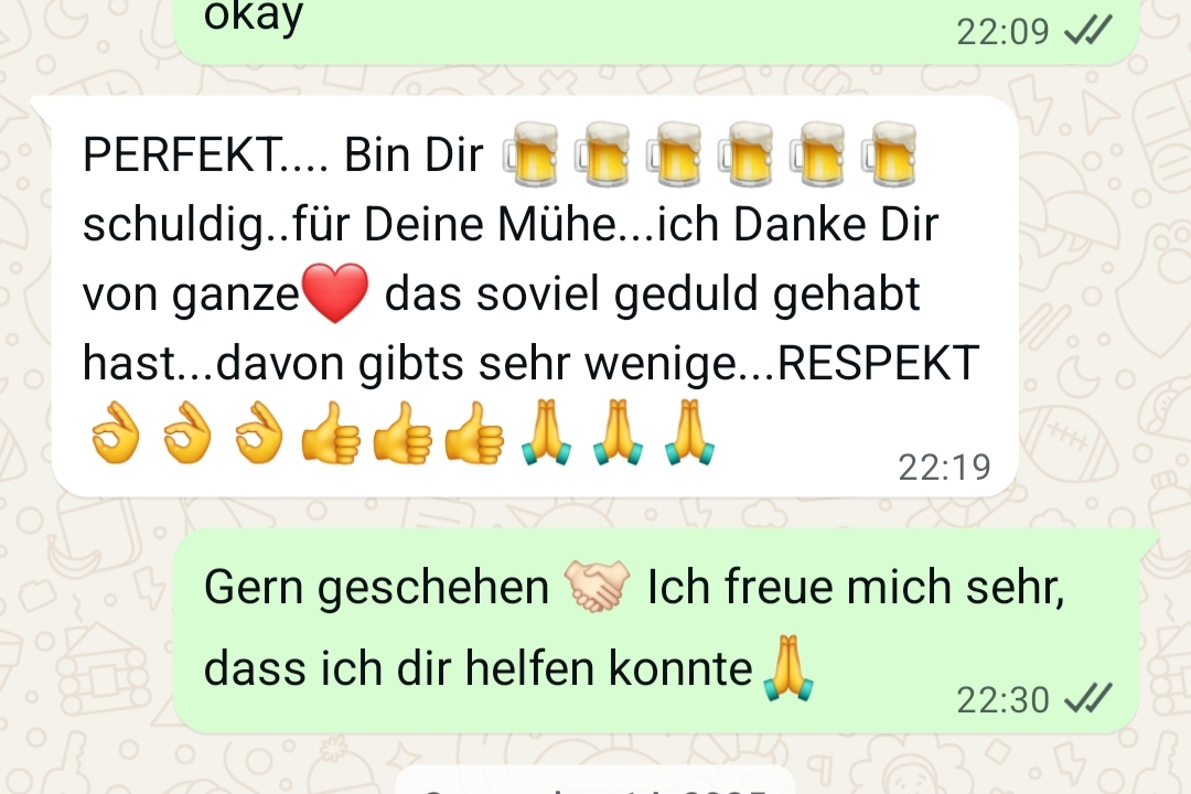 Bewertung 3 – Feedback zur hohen Bildqualität und Zuverlässigkeit